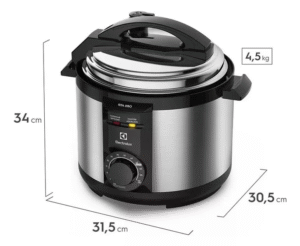 Panela Elétrica De Pressão Pce20 Inox 5 Litros Electrolux Frequência 60 Hz 220V - Imagem 3