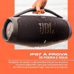 Caixa de Som BOOMBOX 3 JBL 180W Bluetooth cor Preto - Imagem 4