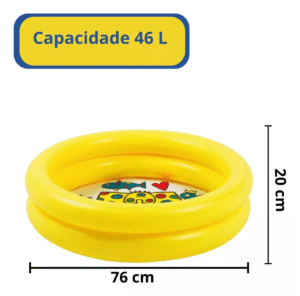 Piscina Infantil Inflável Bebê 46 Litros - Imagem 3