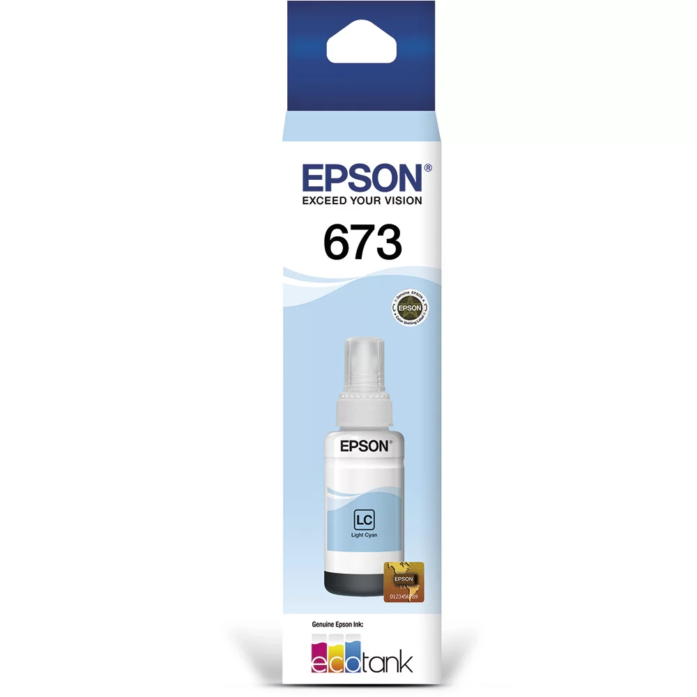 50dcfffe1982509af9e42337a80120d3.png Garrafa para Ecotank L800 ciano claro T673 - T673520AL L800 L805 L1800 - Imagem 1