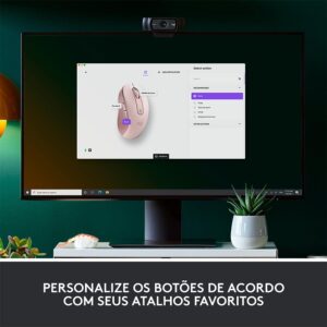 Mouse Sem Fio Logitech Signature M650, 2000 DPI, Rose, Compacto, 5 Botões, Silencioso, Bluetooth, USB - Imagem 7
