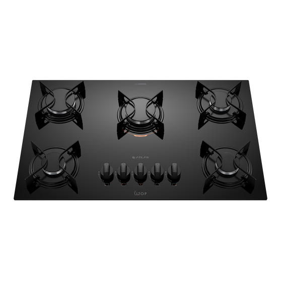 52bf64065208efaf41c97a32283c4fd3.png Cooktop 5 Bocas Preto com Mesa de Vidro U Top Bivolt - Imagem 1