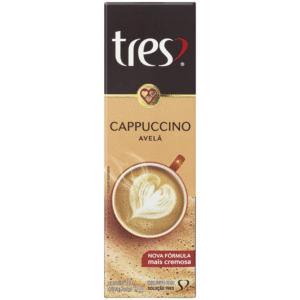 Cápsula de cappuccino, Avelã, Compatível com Cafeteira Tres, 3 Tres corações - CX 10 UN - Imagem 2