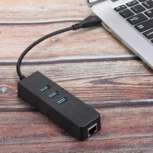 Hub Usb 3.0 com Entrada RJ45 FY-669 - Imagem 2