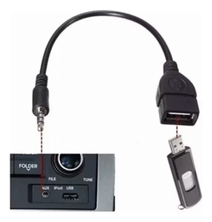 Cabo De Áudio P2 Macho X Usb Fêmea - Imagem 2