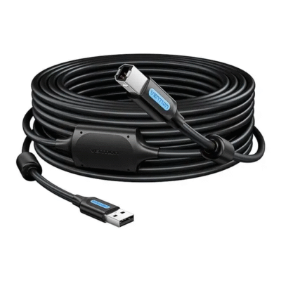 Cabo USB B 2.0 Impressora Universal Premium Ferrite 15m