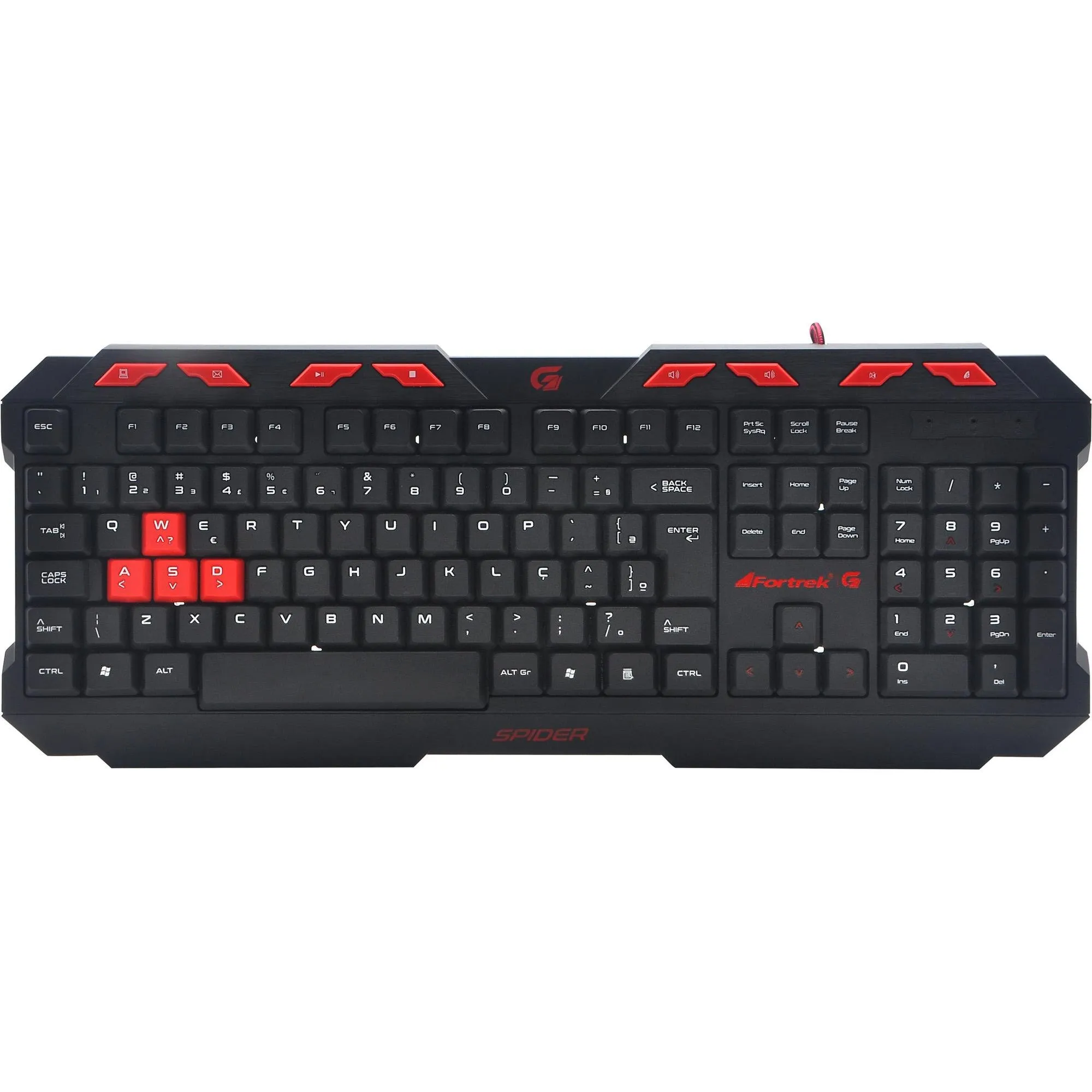 5826456e4e2f0132fb6108cb31abe8e4.png Teclado Gamer Fortrek Spider GK706 Preto/Vermelho - Imagem 1