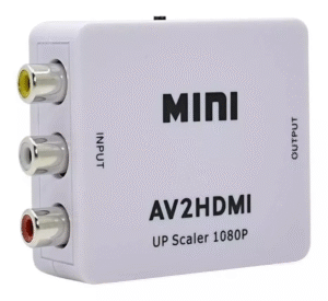 Adaptador Conversor AV RCA para HDMI Full HD Alta Resolução AV2HDMI