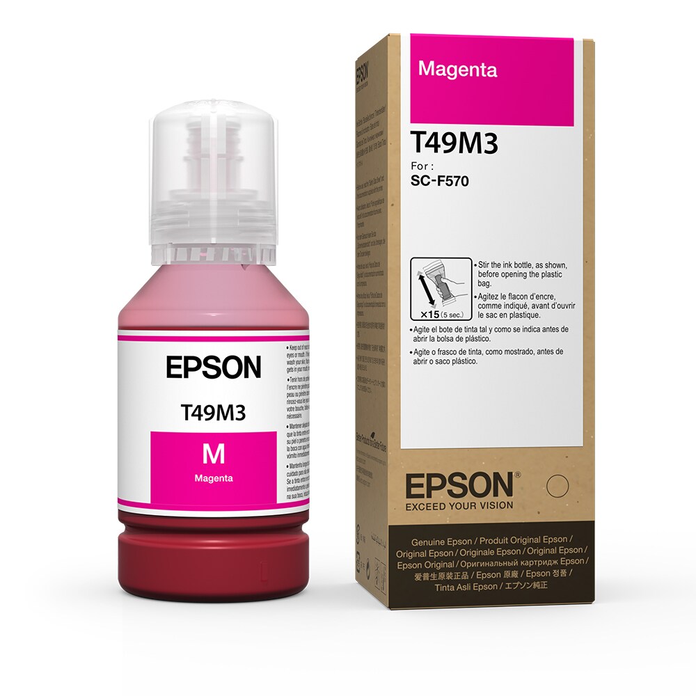 5a26cd763810a9b29f6d11f77cab3f4b.jpg Tinta Garrafa Refil Ultrachrome Epson T49M320 Magenta 140ML - Imagem 1
