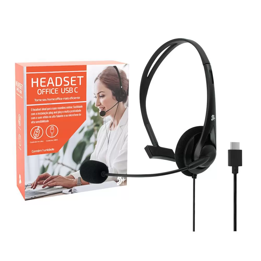 5decd53fe60a3443db3da2a2cdeb6fb4.png Headset Office para Telefone/Computador com Conector USB C - Imagem 1