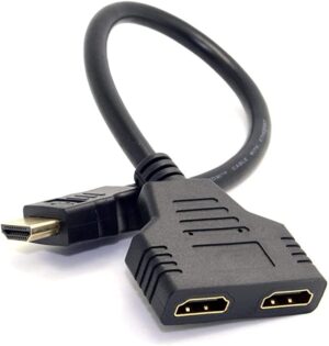 Cabo Divisor Hdmi Splitter 1080p Duplicador de Imagem 1x2 - Imagem 3