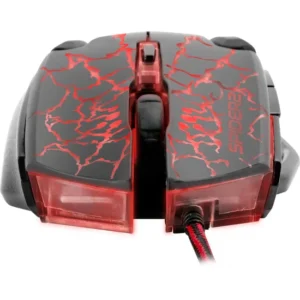 Mouse Gamer USB 3200DPI Spider 2 OM-705 Preto/Vermelho Fortrek - Imagem 2