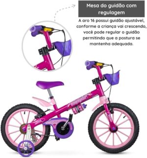 BICICLETA ARO 16 TOP GIRLS 05 NATHOR - Imagem 5