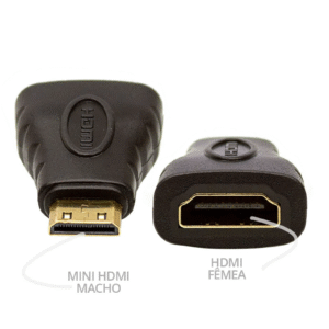 Adaptador HDMI Fêmea para Mini HDMI Macho - Imagem 2