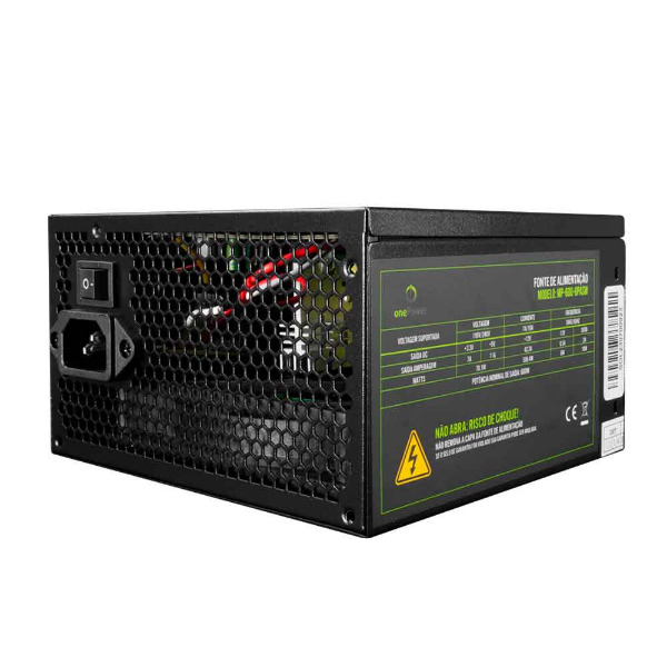 640c8ea32da2ab8aec5329e430a6b435.jpg Fonte de Alimentação C3TECH PS500BK 500W 20+4P ATX - Imagem 1