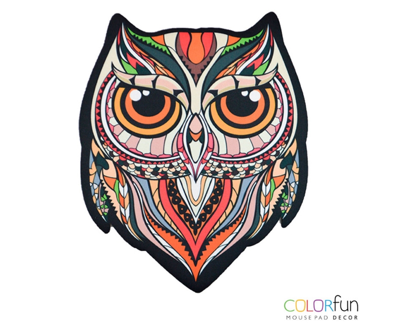 645dca40f224a2f055f8ec9d90dd3647.jpg Mousepad / Ímã Decorativo ColorFun – Owl Color - Imagem 1