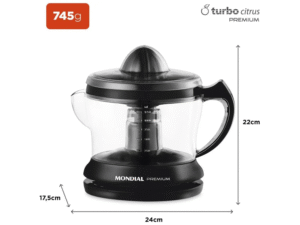Espremedor de Frutas Mondial E-02 Premium - Elétrico 30W 1,25L Automático 220V - Imagem 6