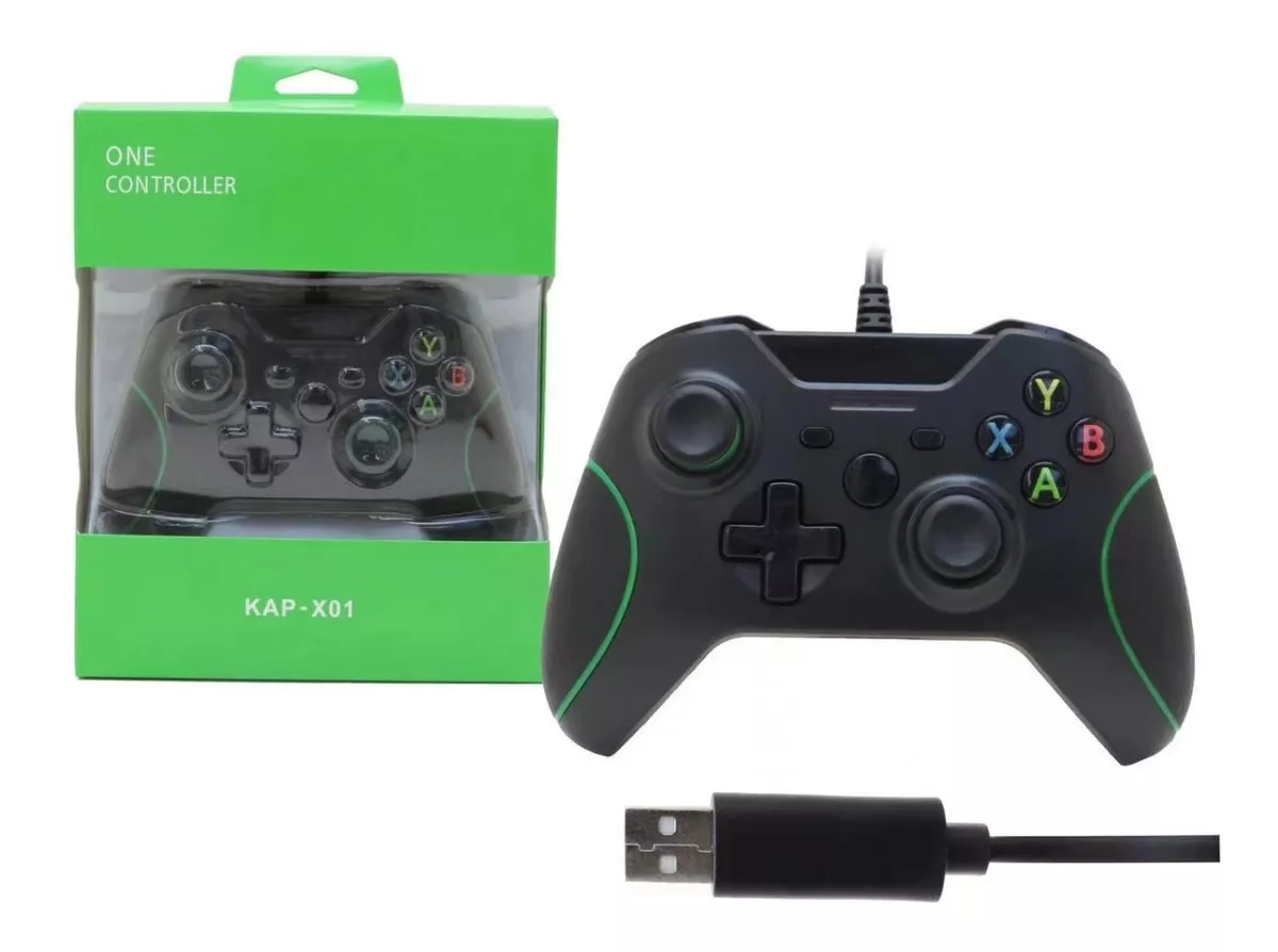 6778cb300456aa71b5a39eadfdccf6ae.png Controle com Fio para Xbox One e PC Kap-x01 - Imagem 1