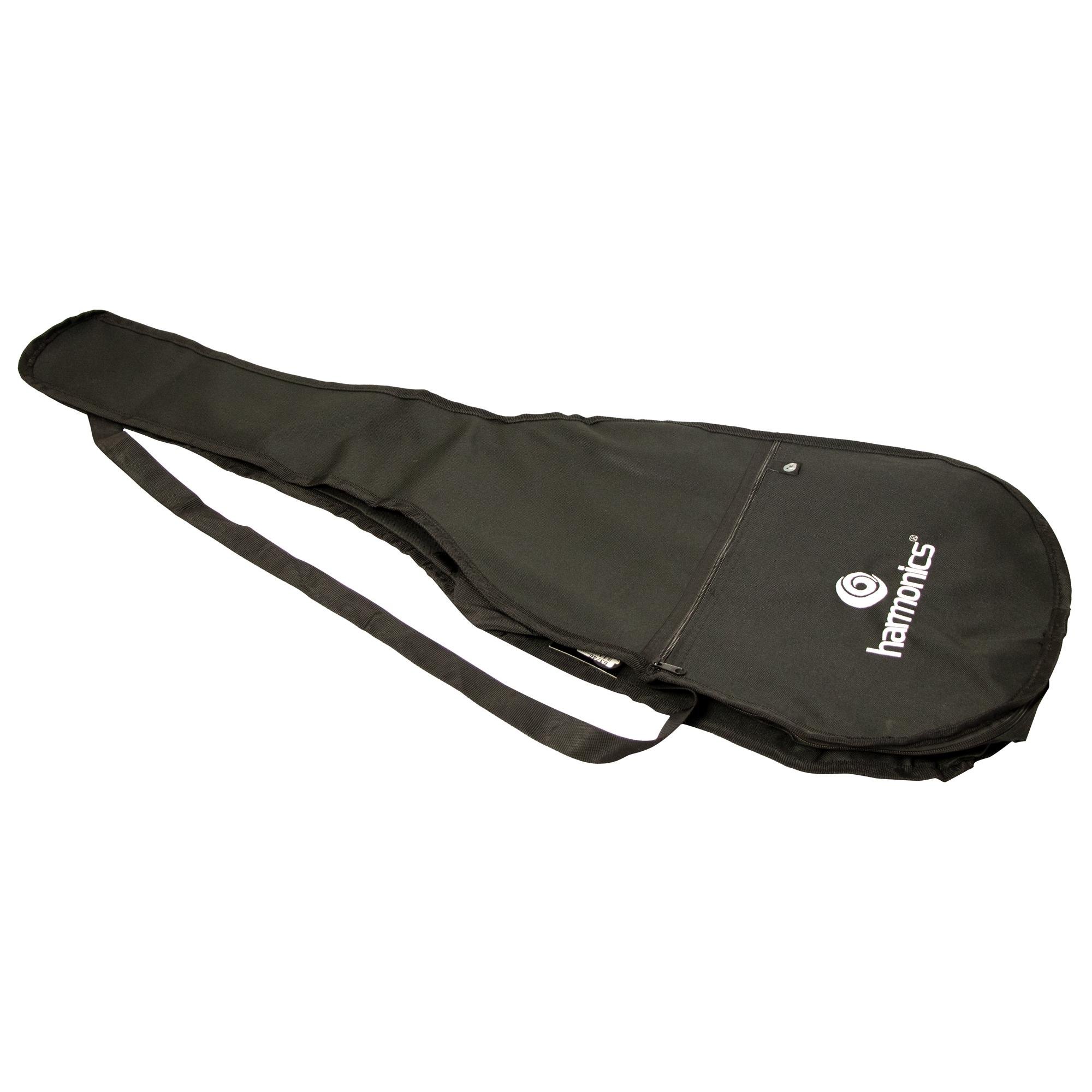 69283b8b19aa6203807b316ae74b30d1.jpg Capa Violão Simples Nylon Preta Harmonics - Imagem 1