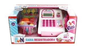 Caixa Registradora Rosa Com Luz e Som Creative Fun Multikids - BR387