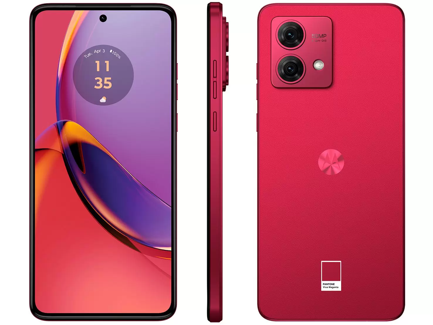 69cf2406c30a52313a4c02b439822fa6.png Smartphone Motorola Moto G84 256GB Magenta 5G Snapdragon 695 8GB RAM 6,55" Câm. Dupla + Selfie 16MP Dual Chip - Imagem 1