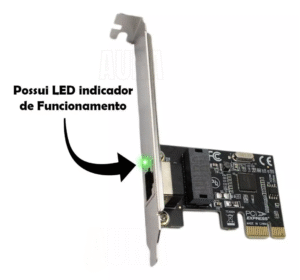 Placa De Rede Pci-express Pcie X1 10/100/1000 Mb/s Rj45 KP-T90B - Imagem 2