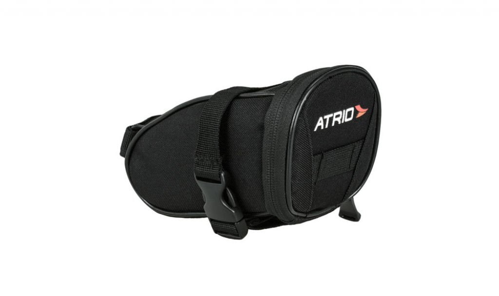 6a5063f67447c8c7e275fc6802d0abcd.jpg Bolsa De Selim para Bicicleta 1L Resistente à Água Refletivo em Poliéster e PVC Atrio BI093 - Imagem 1