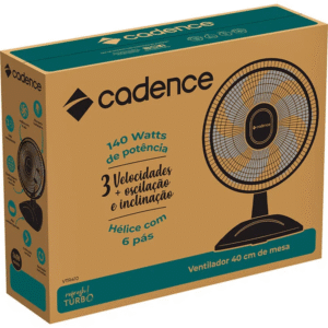 Ventilador de Mesa Cadence Refresh Turbo 140W 40 cm - VTR410 220V - Imagem 8