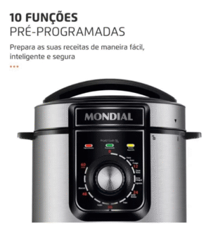 Panela De Pressão Elétrica Pratic Cook Premium PE-48-5L-I 5 L Cor Preto Mondial 220v - Imagem 7