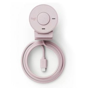 Câmera webcam Full HD, Brio 300, com microfone, Rose, Logitech - Imagem 6