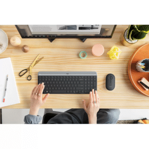 Kit wireless (teclado/mouse) MK470 Logitech Grafite - Imagem 8