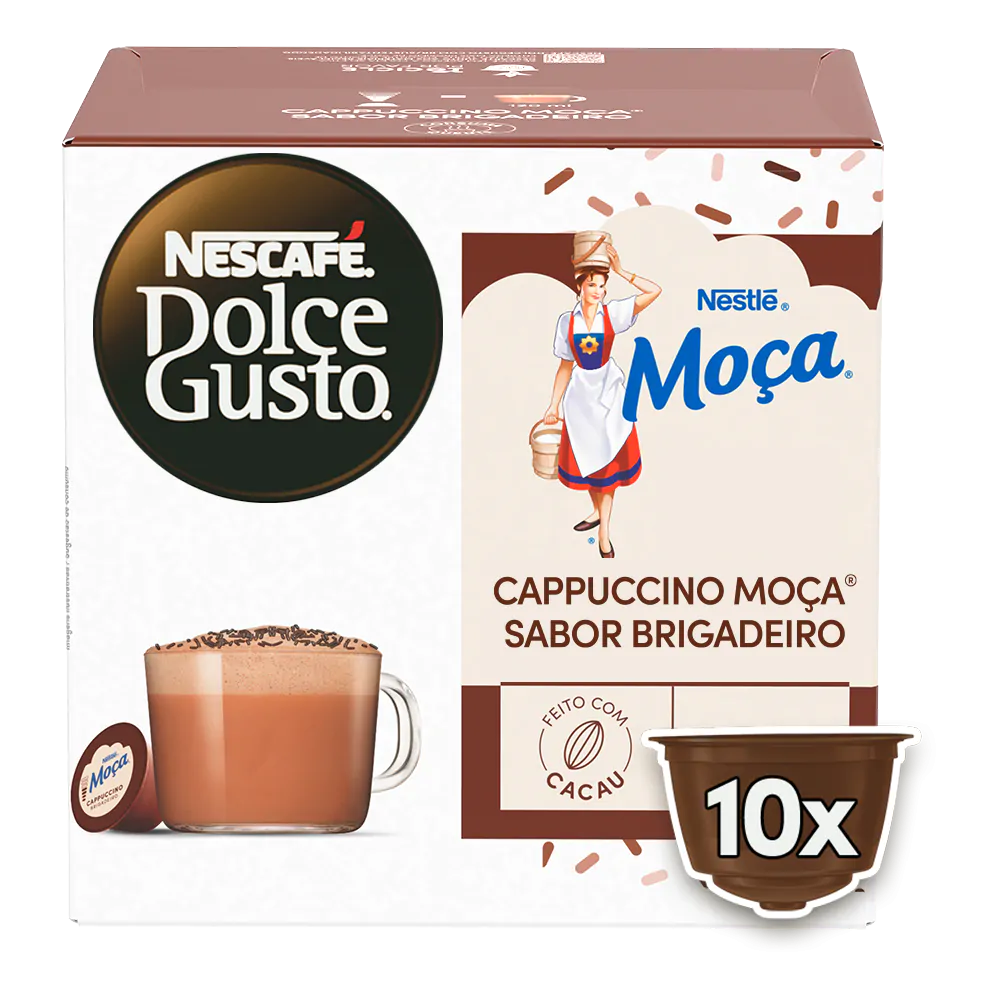 77a049afc281c401245d8d2d8c02d56c.png Capsulas Nescafé Dolce Gusto CAPPUCCINO Moça Sabor Brigadeiro 10 Cápsulas - Imagem 1