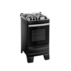 Fogão 4 Bocas Preto com Mesa Inox Atlas Agile Up Bivolt - Imagem 2