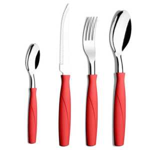 Faqueiro Brinox Itaparica com 24 Peças, Vermelho - Imagem 2