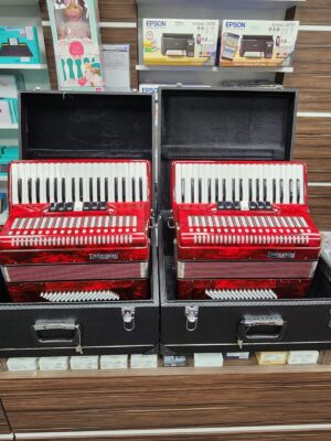 Acordeon/gaita/sanfona 80 Baixos Vermelha - Imagem 2