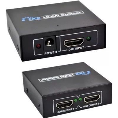 Splitter 1 entrada x 2 saídas Distribuidor De Sinal Hdmi