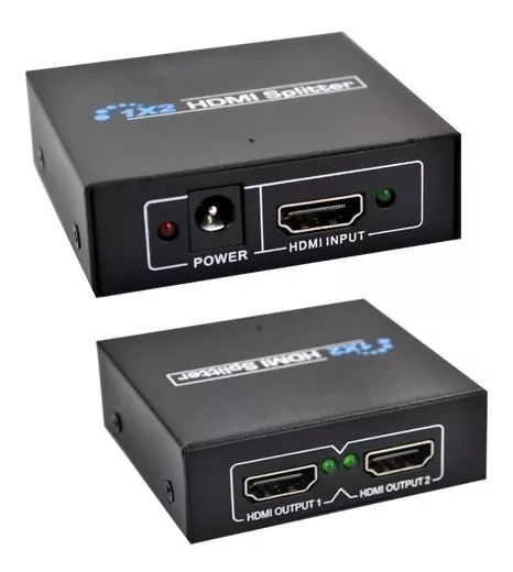 81d5803cc5aae3cb9cf271b5bbea44ce.png Splitter 1 entrada x 2 saídas Distribuidor De Sinal Hdmi - Imagem 1