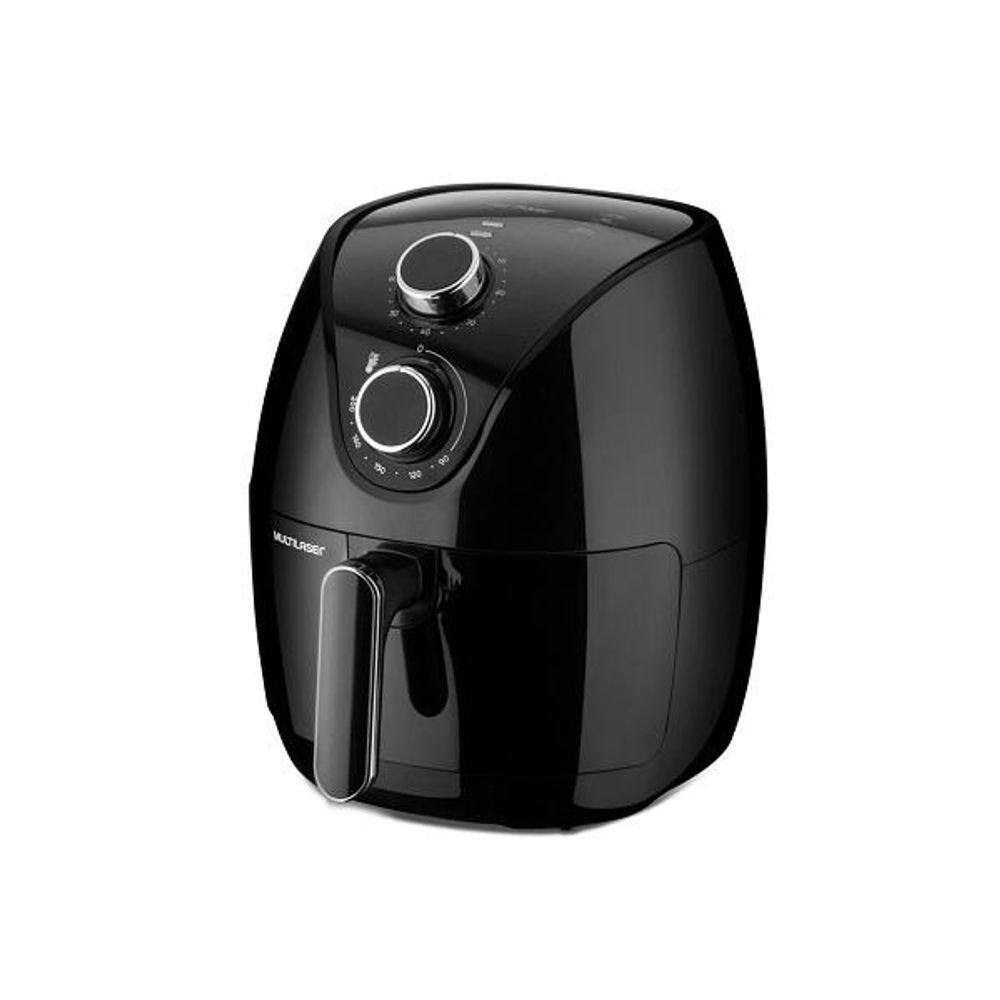 81eaac11fd2e856df916a2678eba4a6d.jpeg Fritadeira Elétrica Air Fryer 4 Litros 1500w-220v Preto CE222 - Imagem 1