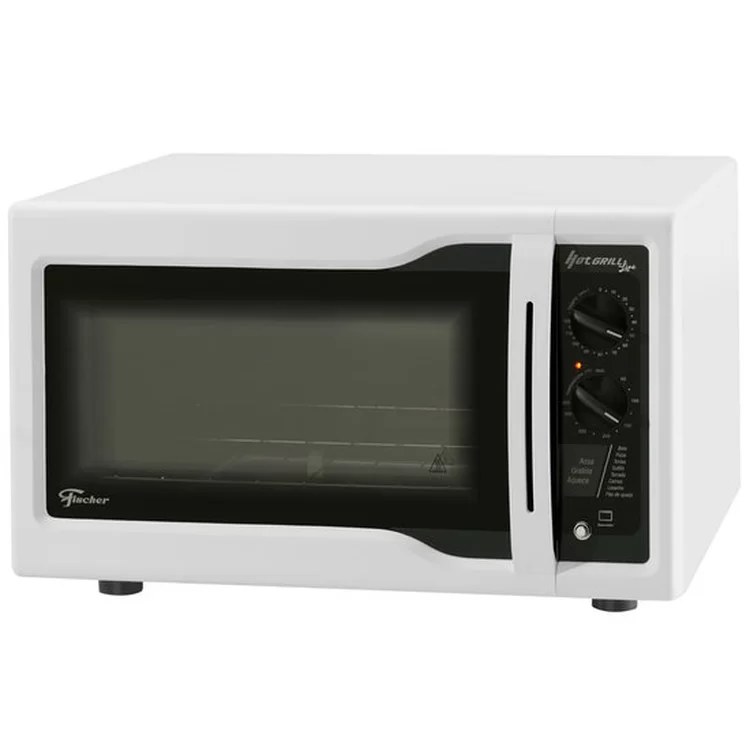 82ae46882f64197cab9d6c45fe813658.png Forno Elétrico Fischer Hot Grill Line, 44L, Timer, Dourador, 1750W, Branco - Imagem 1