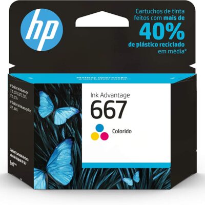 HP Cartucho 667 Colorido Original