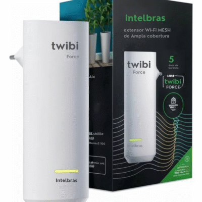 Extensor Mesh Wi-fi Dual Band Twibi Force Plug Branco Intelbras