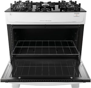 Fogão Atlas 5 Bocas Mônaco Top Glass Branco Com Acendimento Automático - Imagem 6