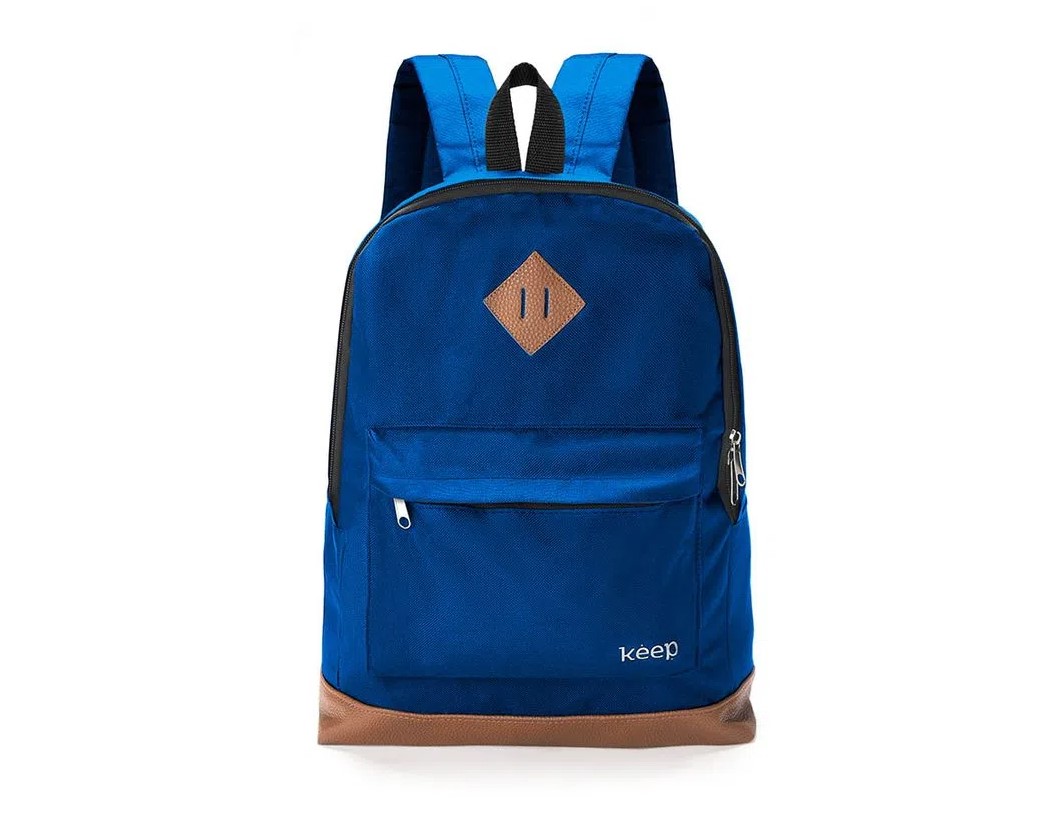 8487e1678c6dcdddff759fe12da901d3.jpg Mochila Everyday 15.6 Pol Azul e Marrom Keep - BO436 - Imagem 1