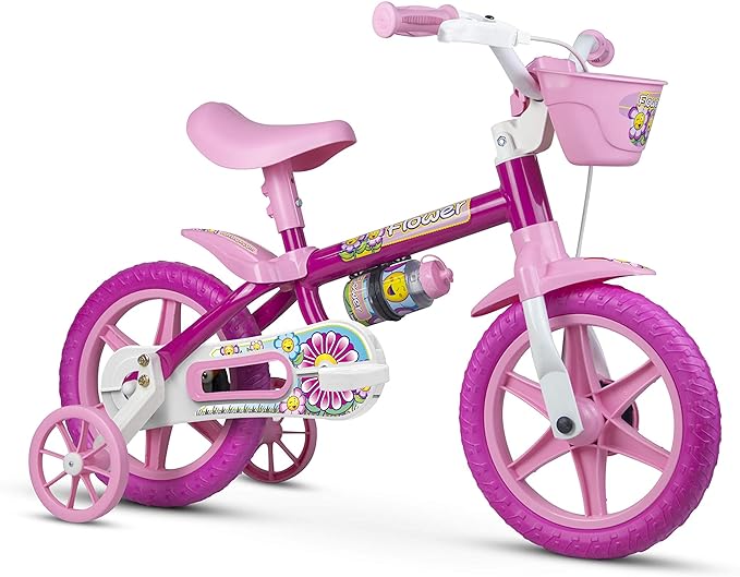84b2f4cc9084844fde7aab0f5b8b548d.jpg BICICLETA ARO 12 FLOWER 11 NATHOR - Imagem 1