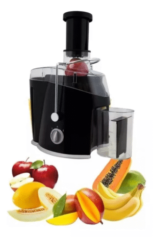 Centrífuga de alimentos elétrica Britânia Juicer 700 preta 220V com acessórios