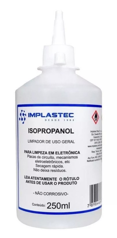 87c71d492c30dbe9014ef5a7eaa25e27.jpg Álcool isopropílico 99% 250ML - Imagem 1