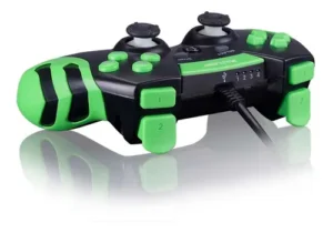 Controle Gamer Multilaser Com Fio Ps3 Pc Preto/verde - Imagem 3