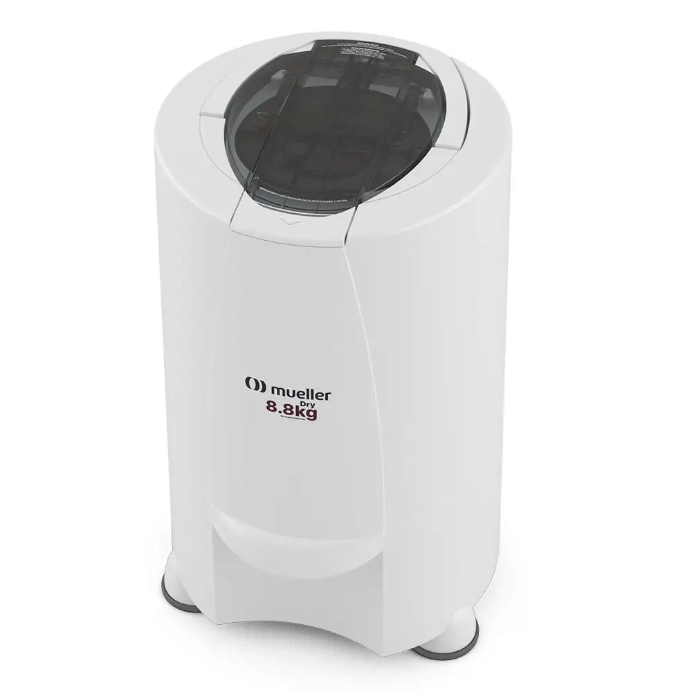 8b7ba2627b49eae3f3fb09662f2ef134-1.webp Centrífuga De Roupas Mueller Dry 8,8 kg de roupa molhada com dupla tampa e grade de proteção 220V 60Hz - Imagem 1