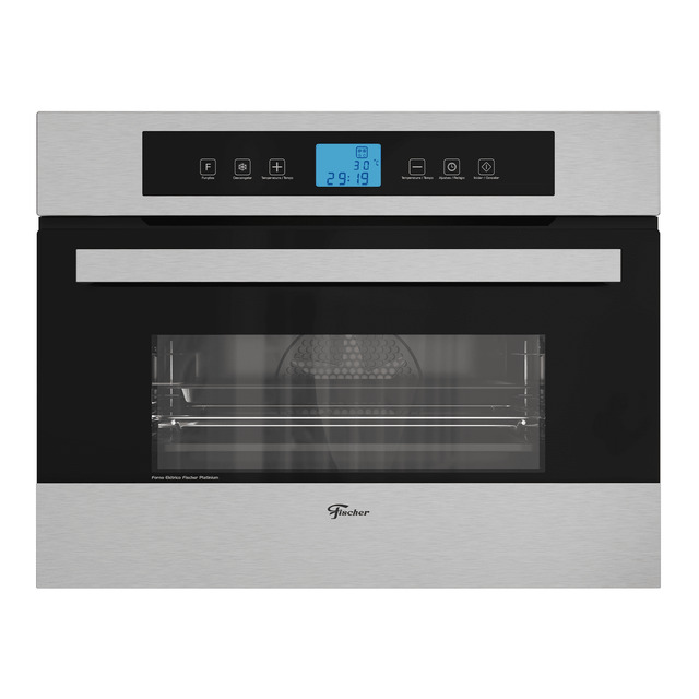 912617af9ccb1b20f33f0fc291ae443c.jpg Forno Elétrico de Embutir Fischer Platinium 43 litros com Air Fryer - Imagem 1