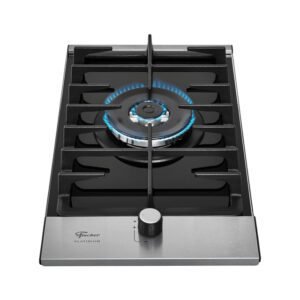 Cooktop a Gás Fischer 1 Boca Tripla Chama Platinium com Trempe de ferro fundido Mesa Vidro Bivolt - Imagem 2